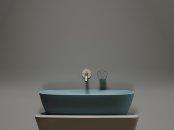 Раковина наклад.Element (600*380*138) арт.CN6049MLG зел.мат.