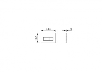 Панель смыва Root Square черн.мат.Vitra (арт.740-2311)
