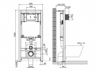 Инсталляция BelBagno 50 BB002-80 (1150*500*80)
