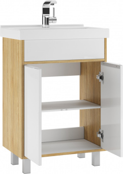 Тумба Prime 60 дуб сонома п/умыв. Fest 