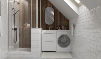 Тумба Forte напольн.бел.под Kamilla 120 левая