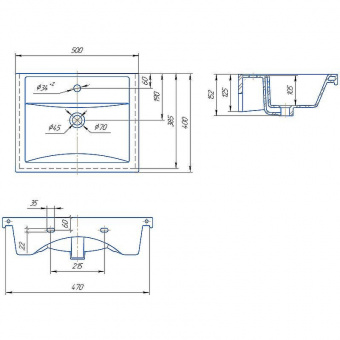 Раковина Фостер 50