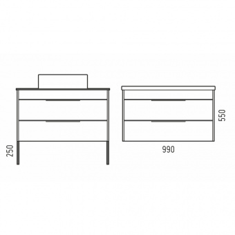 Тумба Форест 100 Z2 подв.