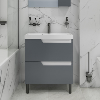 Тумба Антарес 70 напольн.2ящ.графит