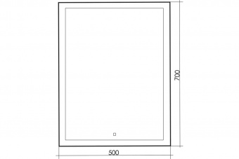 Зеркало Гуверт 500*700 (Led-00002584)