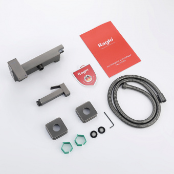 Cмеситель с гигиенич.душем R01.51.09 графит