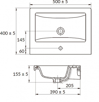 Раковина Como 50