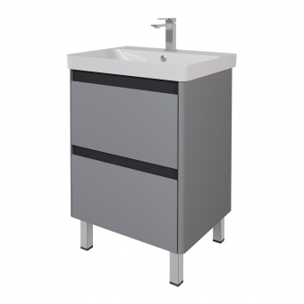 Тумба Luxury Plus 60 подв/напольн.серый базальт 