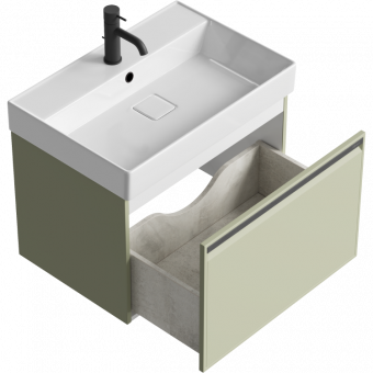 Тумба Pure 65 T65/SH подв.шалфей зелён.(рак.Вилис 660)