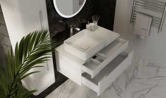 Тумба Shine 90 подв.белая