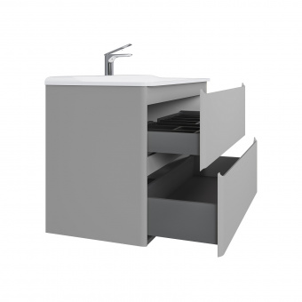 Тумба Вельто/Welto 100 2ящ.светло-серая