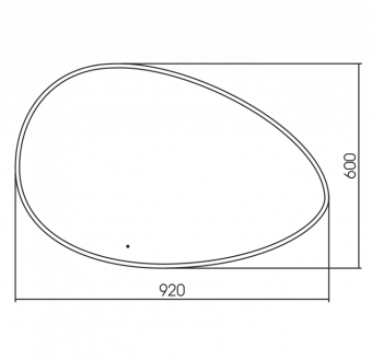 Зеркало Omega 920*600*(led-00002556)