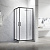 Душевой уголок Veconi 100*90 RV-27B (RV27B-10090-01-C8)черный 5мм