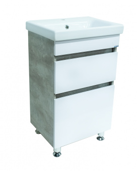 Тумба Стиль 50 фасад бел.стенки бет.