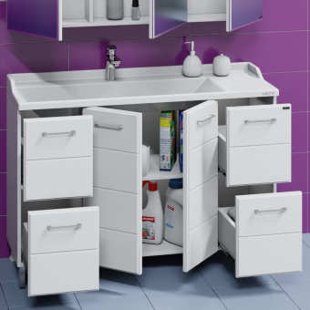 Тумба Омега 120 см 4 ящ.(п/ум.Сириус 120)