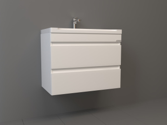 Тумба "Интегра 1"подв.70см.2ящ.внут.бел.