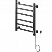 Полотенцесушитель NIKA STEP I (У) 60/50 элект.(RAL9005) черн.мат.