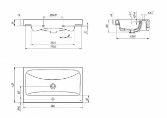 Раковина Moduo 80