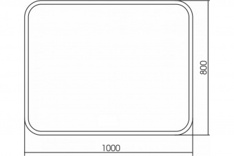 Зеркало Стив-Р 1000*800 датчик присутствия (led-00002745)