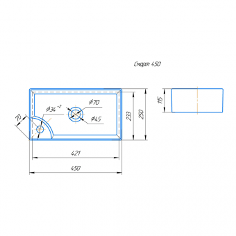 Раковина Смарт 45