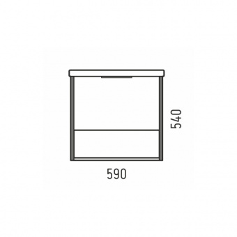 Тумба Фрейм 60 V Z1 подв.