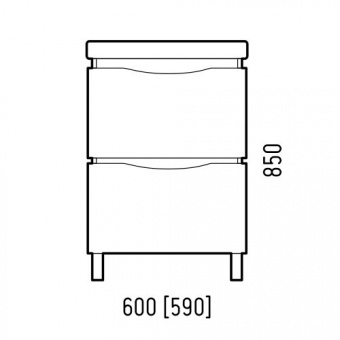 Тумба Бостон 60 Z2 антика