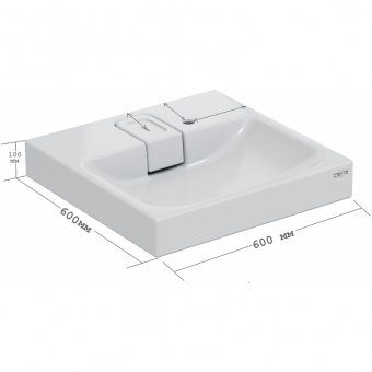 Раковина над стир.маш.Венера 60*60*90 с кроншт.