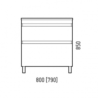 Тумба Алабама 80 Z2 напольн. клен экрю
