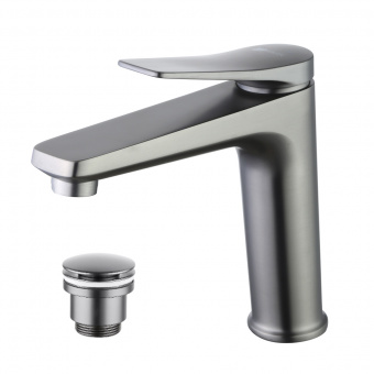 Смеситель д/умывальника LM 3737GM BRONX графит