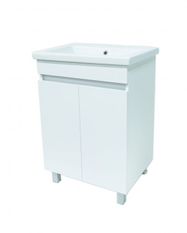 Тумба Классик 60 напольн.скр.ящ.белая