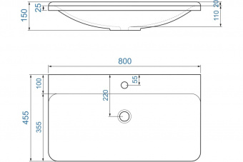 Раковина Solo 80