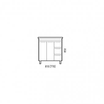 Тумба Остин 80 Z3 пайн/белый