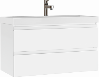 Тумба Graffo 100 подв.2ящ.бел.гл.