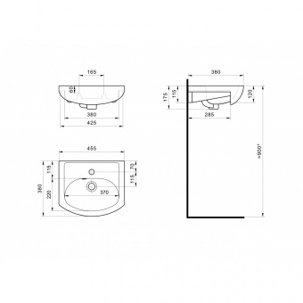 Раковина Азов-45 (Santek)