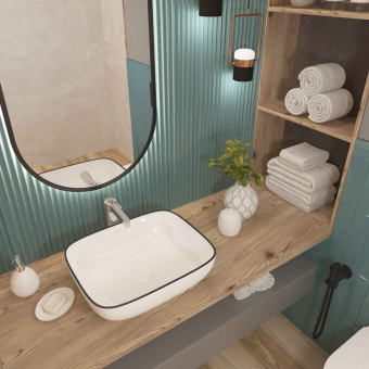 Раковина наклад.EvaGold (485*395*145) арт.A419CBLG