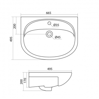 Раковина Стелла 65(Santek)