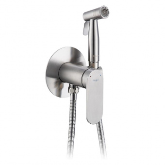 Cмеситель с гигиенич.душем встраив. R10.52.05 сатин