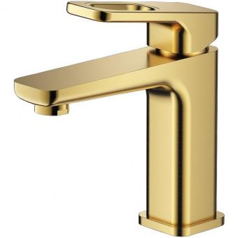 Смеситель д/умывальника R51.10.03 сатин золот.