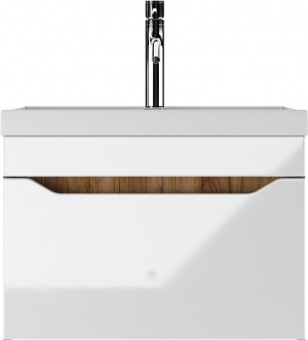 Тумба Ева 60 подв.1ящ.дуб вотан п/умыв.Bazis