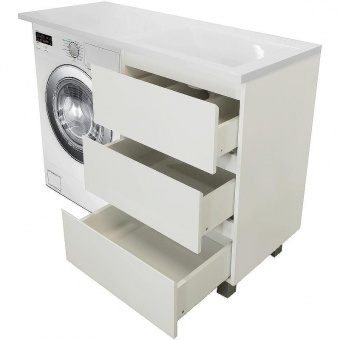 Тумба+раковина Dallas Luxe 1400*482 правая