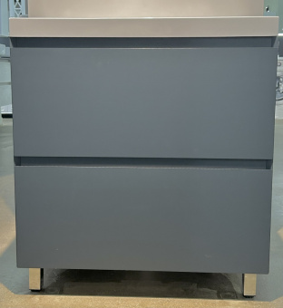 Тумба МАНХЭТТЕН 80см напольн. 2ящ графит