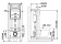 Инсталляция Berges (Атом 410) кнопка хром 410*1115-1385мм (арт.040331)