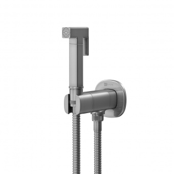 Смеситель с гигиенич.душем LM 7172GM Solo встраив.графит