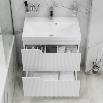 Тумба Альтаир 70 напольн.2ящ.бел.