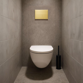 Клавиша смыва INOX-S Iberica Blanca зол.мат.нерж.сталь