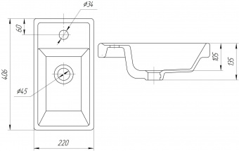 Раковина Енисей 40