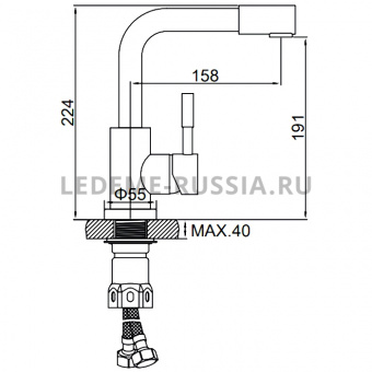 Смеситель д/умывальника L 1098-4