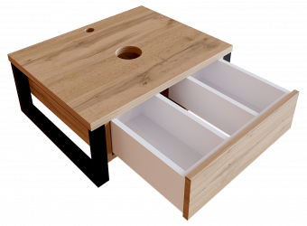 Тумба GRUNGE LOFT 60П 1в.ящ. Дуб Вотан