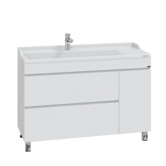 Тумба Марс 120 см напольн. 2ящ.1дв.светлый