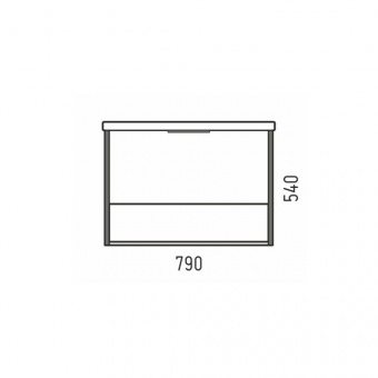 Тумба Фрейм 80 V Z1 подв.